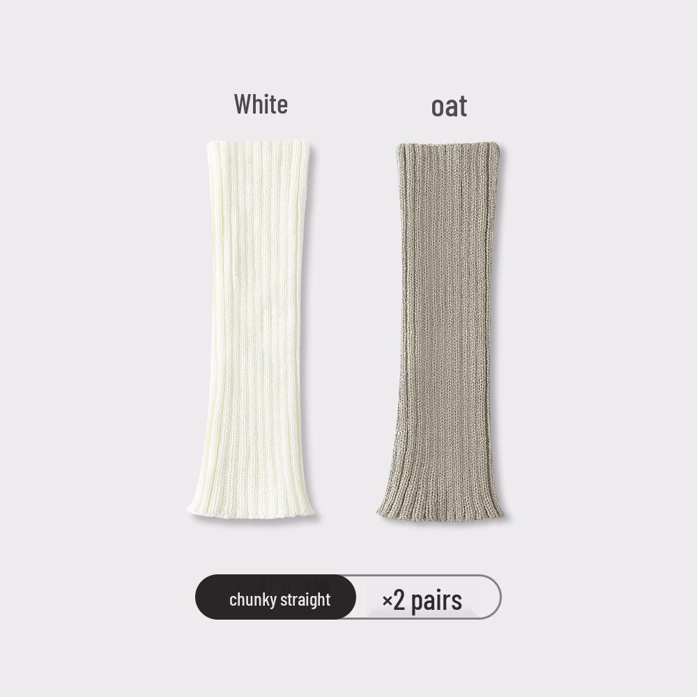 Trendy Y2K Knit Leg Warmers: Women's College Style Calf Socks, Cozy Scrunch Socks, and Warm Sleeves for Autumn/Winter