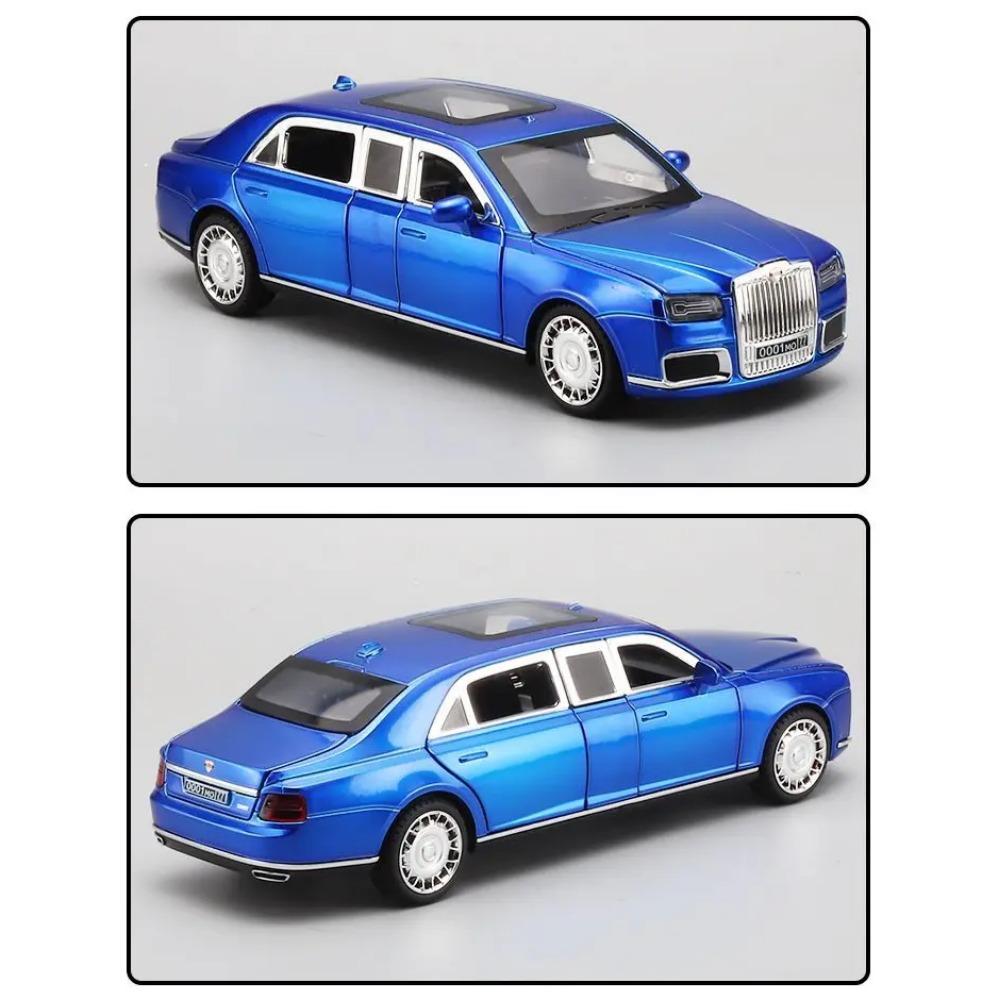 1/24 Aurus Motors Aurus Senat Russland Präsidentenauto Legierungs-Automodell Sound und Licht Kinderspielzeug Sammlerstücke Geburtstagsgeschenk