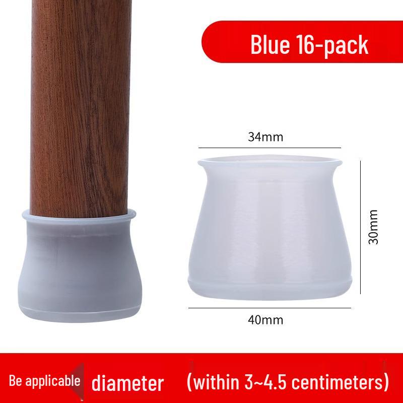 Silikonové protiskluzové návleky na nohy židlí a stolů pro dřevěné podlahy - Tiché, zesílené, podložky odolné proti opotřebení