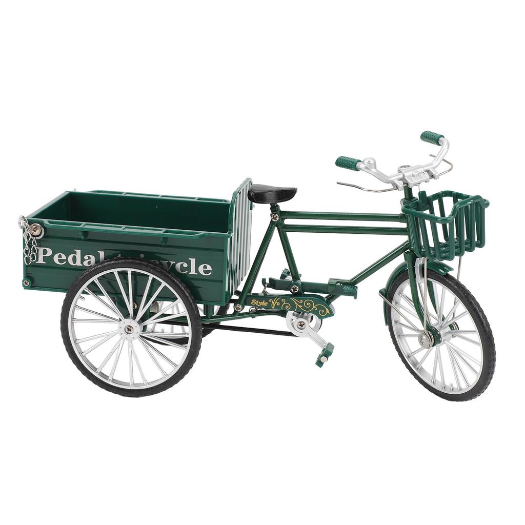 Miniaturlegierung Retro Dreirad Pritschenwagen Metall Dreirad Modell Spielzeug Oldtimer Zuhause