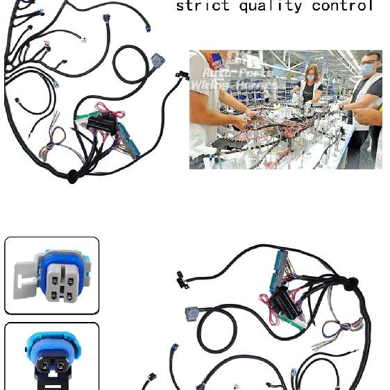 LS3 4L60E DBW 03-07 LS Vortec Standalone Wiring Harness 4.8 5.3 6.0 MULTEC/Delphi Fuel Injector CONNECTORS For LS3 Engine US