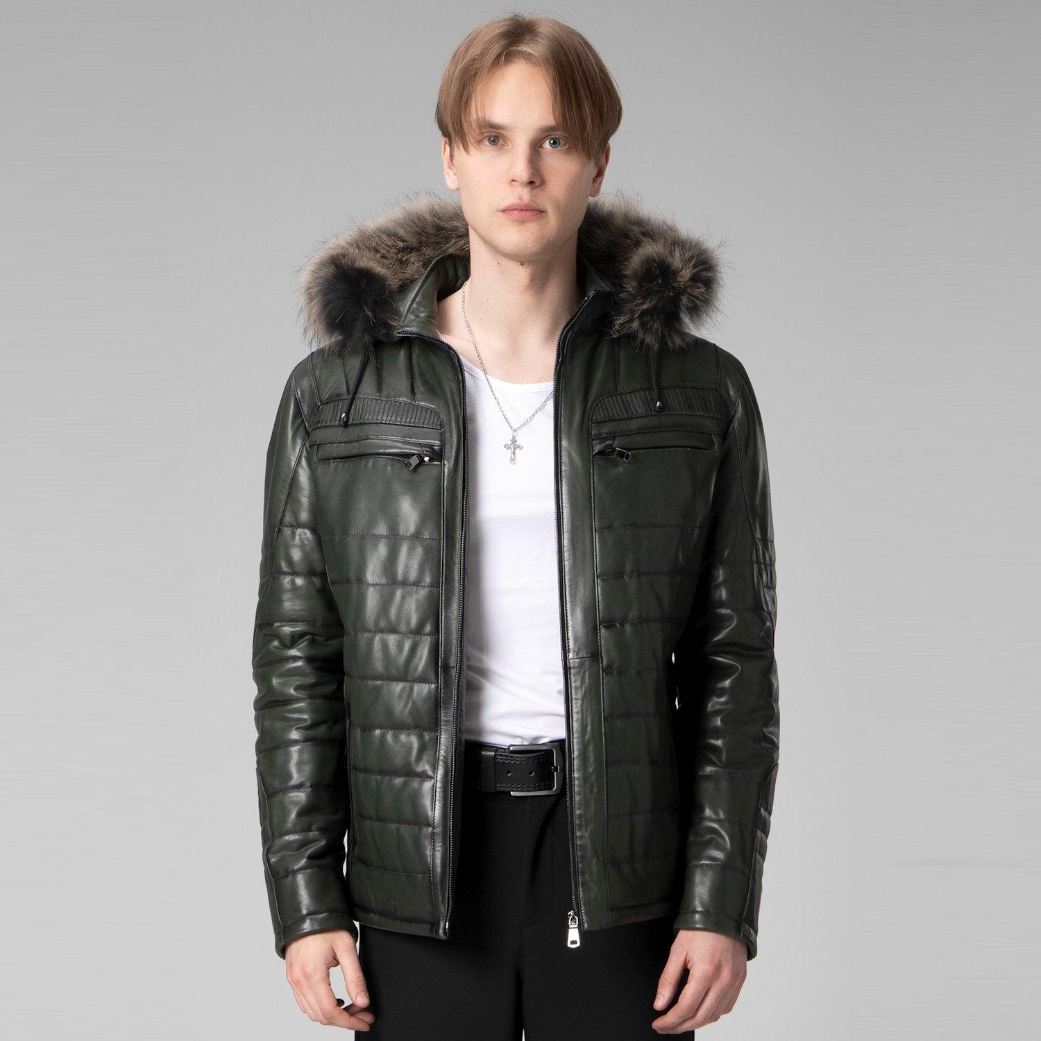 

Dericlub Man Пальто из 100% натуральной кожи 3XL чёрный