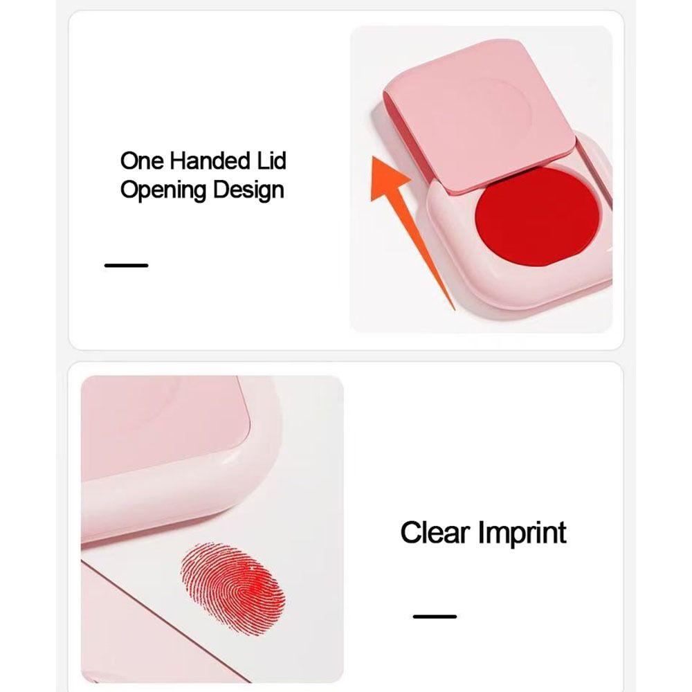 Clear Stamping Thumbprint Ink Pad Anti-Fake Stamp Pad  School Office Supply
