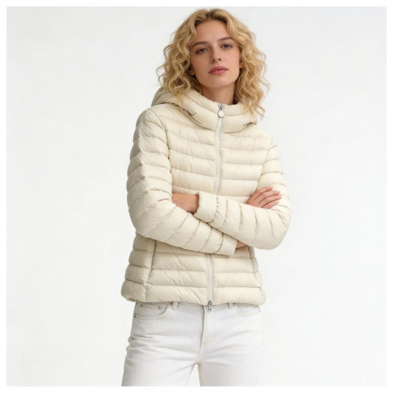 Womens Lightweight Hooded Down Jacket 90% Duck Fill Warm Slim Fit Winter Coat Daily Wear