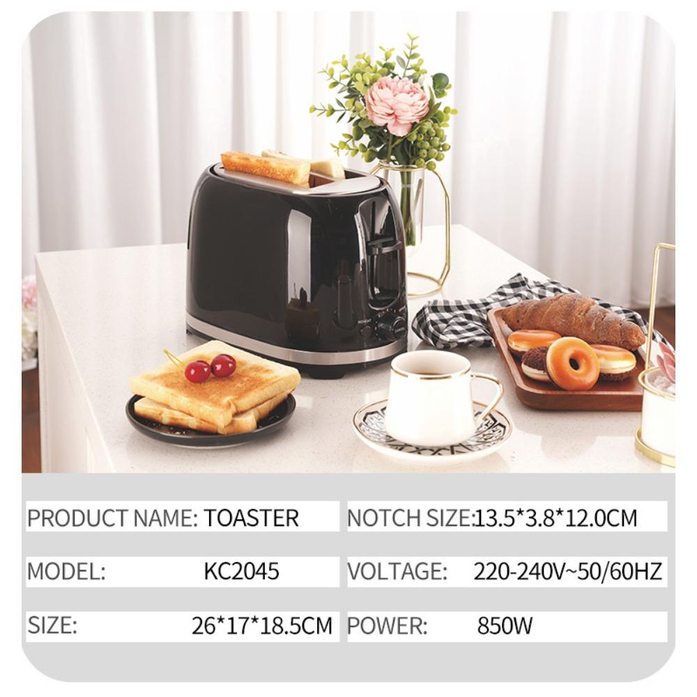 Household Bread Machine Toaster Bread Machine Breakfast Machine Black Automatic Export Toaster