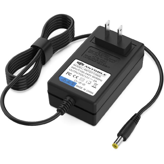 AC Adapter Charger for Seagate Freeagent & WD Western Digital External Hrad Drive HDD 6.5 Ft Power Cord