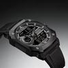 Best-selling multi-functional waterproof quartz watch men's fashion advanced sense waterproof dual display electronic watch