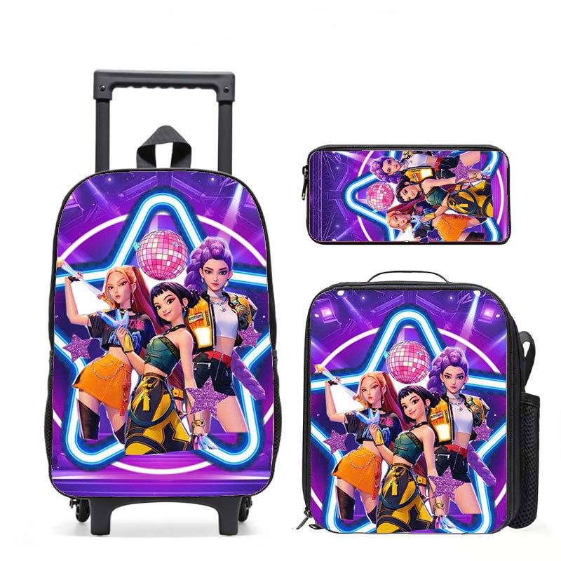 Kpop Witch Hunters Casual Backpack Digital Printing Men'S And Women'S Commuter Backpack Rod Backpack Student Bag