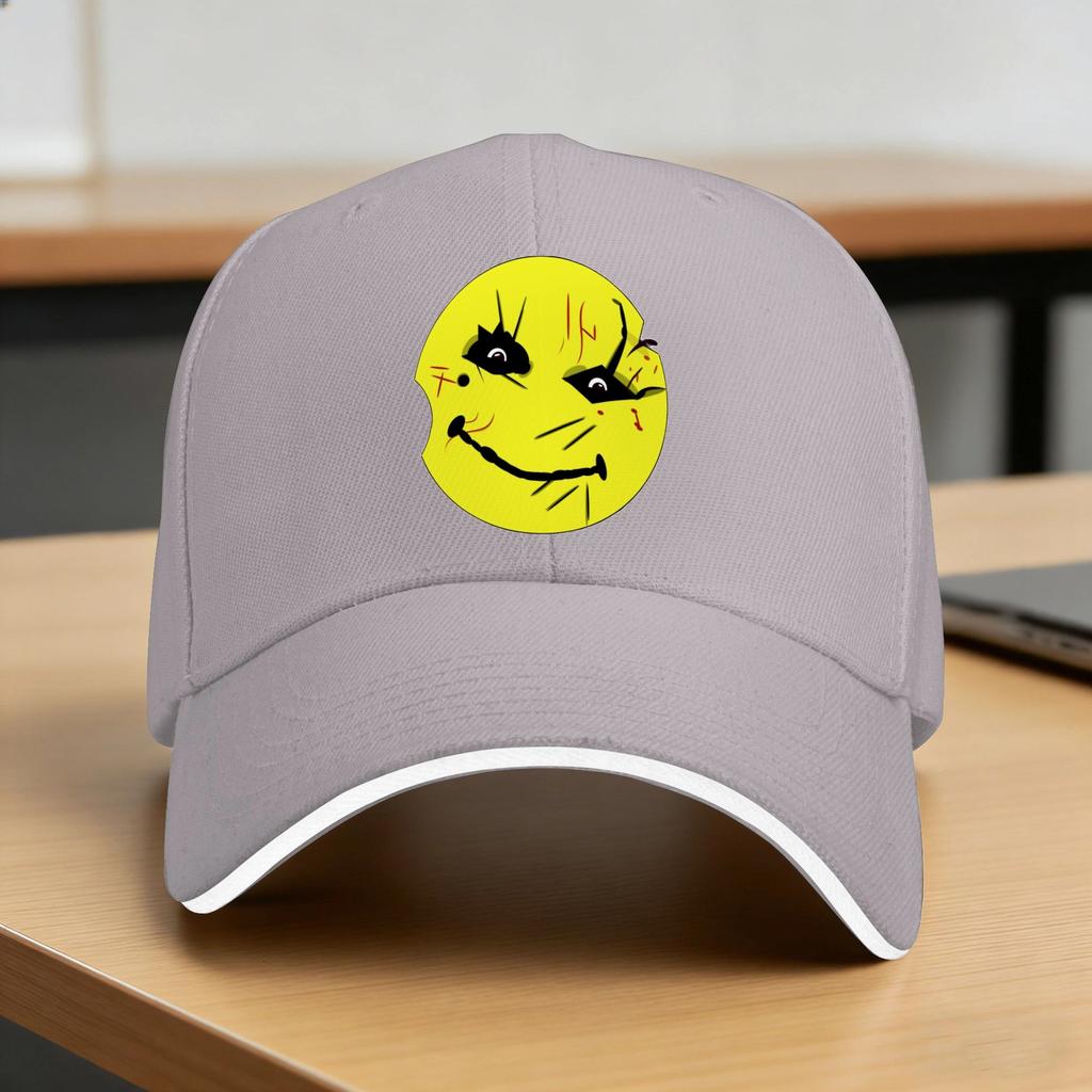 Manhunt Smiley Mask Baseball Cap Men Adult Custom Diy Hip Hop Hats Summer Fitted Retro Running Hippie Sunscreen Baseball Caps