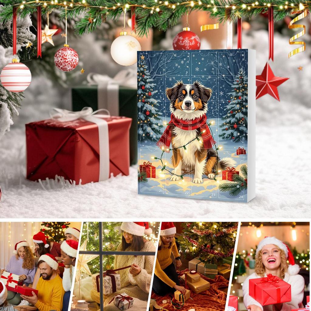 2026 Dog Advent Calendar, Keychain Countdown Calendar with 24 Acrylic Pendants Christmas Decoration Perfect for Dog Lovers