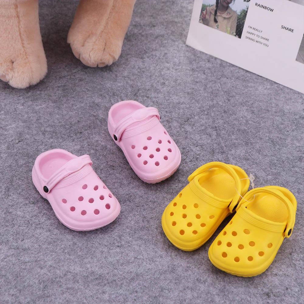 1 Pair Non-slip Dog Hole Shoe Soft-soled Dog Rain Boots Pet Beach Shoes Pet Sandals  for Cats