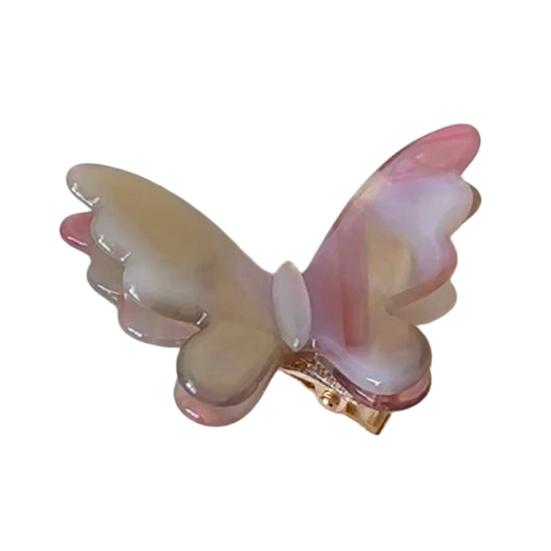 baizihuahu Side Bang Hair Clip, Three-Dimensional Butterfly Decor Hairpin, Acetate Plate Accessories for Secure Bangs And Half-Tied