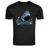 Great White Shark Attack Graphic T-Shirt Ocean Predator Tee