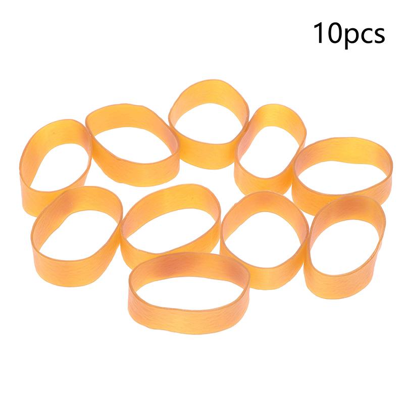 

10/20 шт. Желтые высокоэластичные резинки Растягивающиеся латексные кольца Канцелярская упаковка Офисные резинки Домашняя прочная резинка 10Pcs
