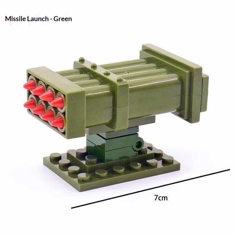 2024 Missile Launch Bricks Model Set Military Figures DIY Educational Toy Kits for Boys Creative Building Play