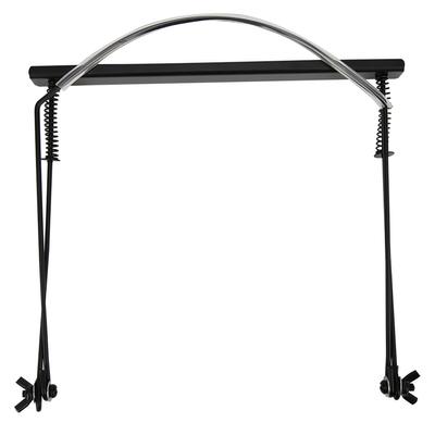 Supporto per Armonica a 24 Fori con Collo Regolabile Accessori per Strumenti a Fiato Musicali Nero
