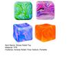 1/4Pcs Flow Texture Stress Cube Toy Anxiety Relief Cube Squeeze Sensory Toy Slow Rebound Home Office Relaxation TPR Decompression Stress Ball