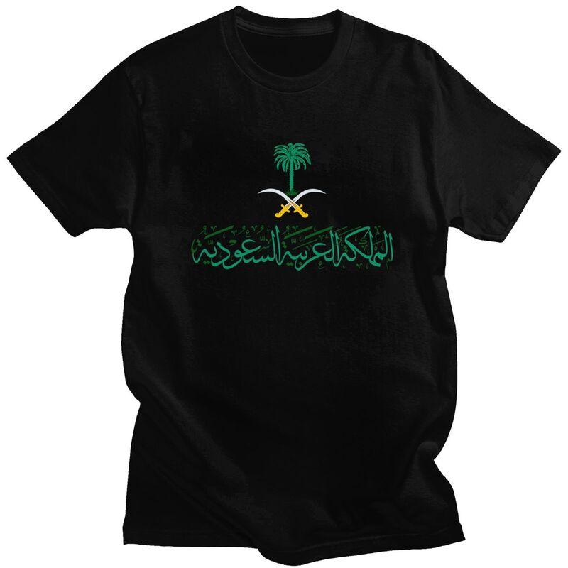 

Custom Saudi Arabia Emblem Arabic Calligraphy T Shirt Men Short-Sleeve T-shirts Streetwear Tee 100% Cotton Oversized Tshirts ... 5XL різнокольоровий