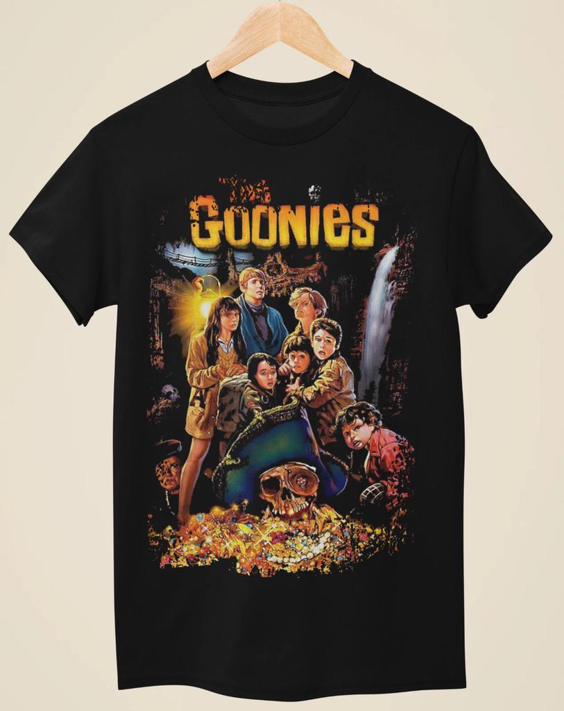 American Men's T-Shirt The Goonies Movie High Quality Printed Summer New Men's and Women's Retro Fashion Short Sleeve Top