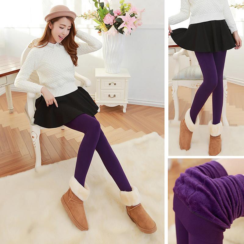 Pantaloni groși de toamnă și iarnă, colanți de pluș, talie înaltă pentru femei, mărime plus, catifea perlată, încălzitor pentru picioare, pantaloni all-in-one