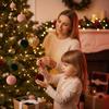 Weiche beflockte Kugeln Kreative Baumanhänger Feiertagsdekorationen Weihnachtskugeln Party