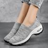 Women Slip On Walking Shoes Air Cushion Sneakers Pink Grey Black White Blue Elevator Platform Orthopedic Socks Shoes Plus Size