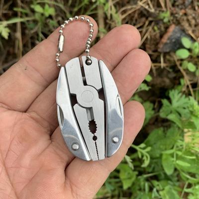 Multifunctional Stainless Pliers Mini Key Chain Lightweight Portable Turtle Back Pliers Beetle Pliers Turtle Folding Plier