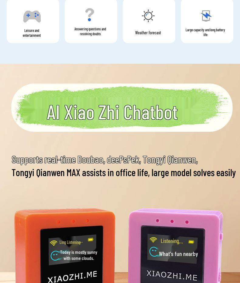 Xiao Zhi Chatbot Głosowy AI: Teraz zintegrowany z Deespeek Doubao dla lepszego towarzystwa w rozmowie.