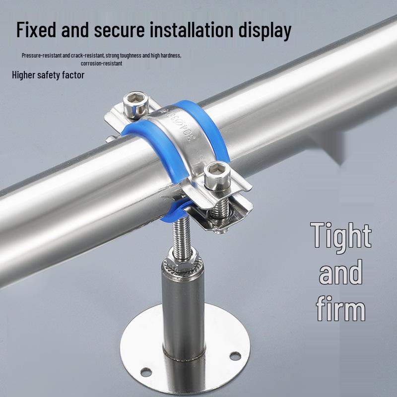 Stainless Steel Pipe Fixing Bracket Clamp for Gas and Water Pipes