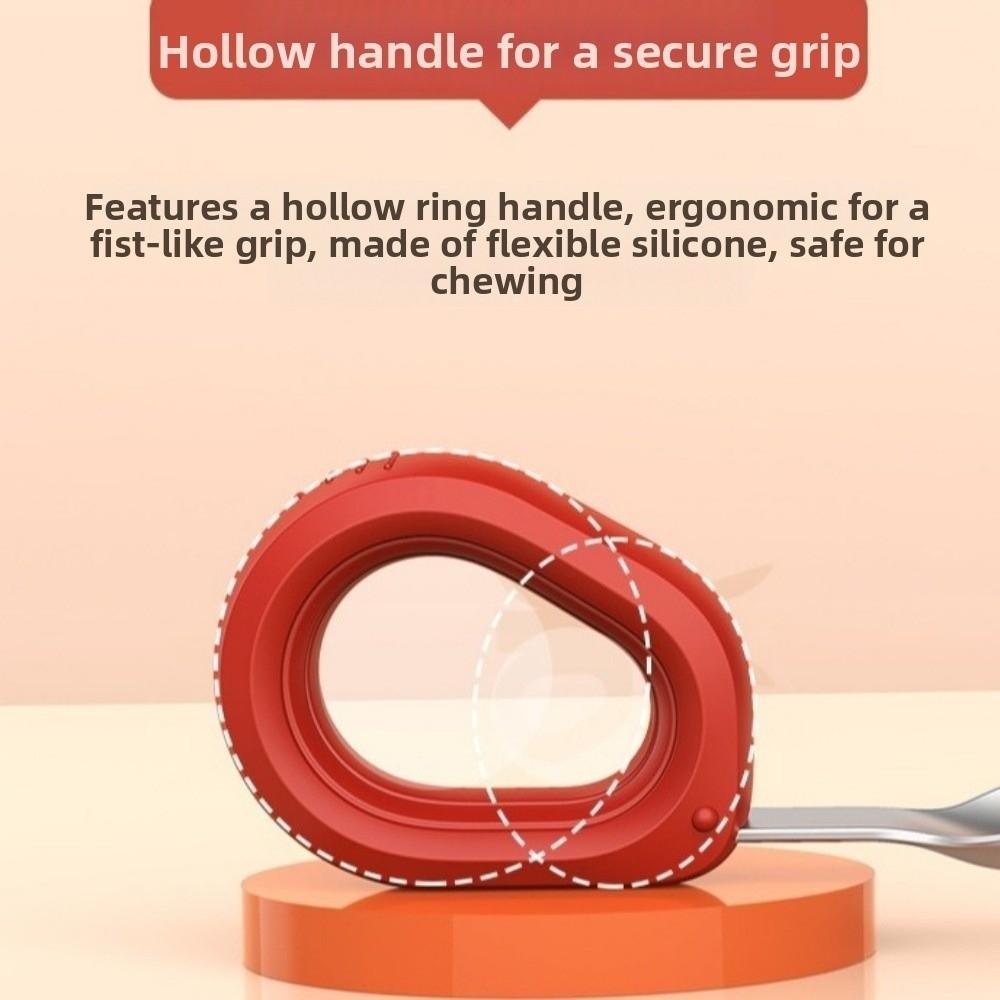 Anti-slip Baby Silicone Spoon Set Anti-Choke Design Toddler Cutlery Kit  Baby Feeding