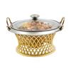 28cm Buffet Chafing Dish, Round Chafing Dish, Chafing Dish with Lid Suitable for Families, Cafeterias