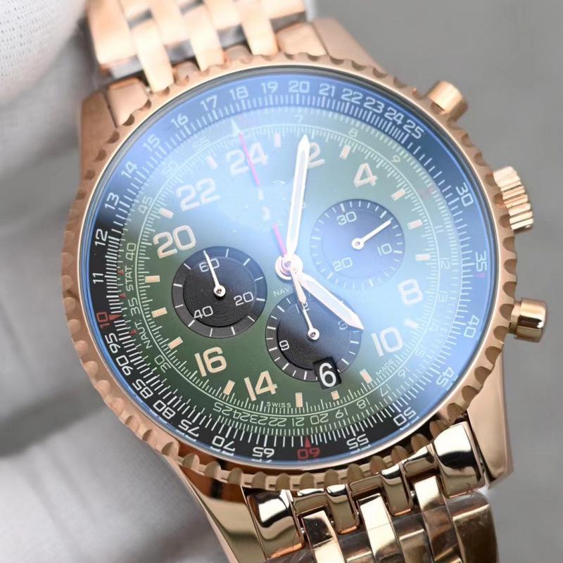 BNL Gear Letecké chronografy B01: Luxusní multifunkční pánské sportovní hodinky s quartzovým strojkem