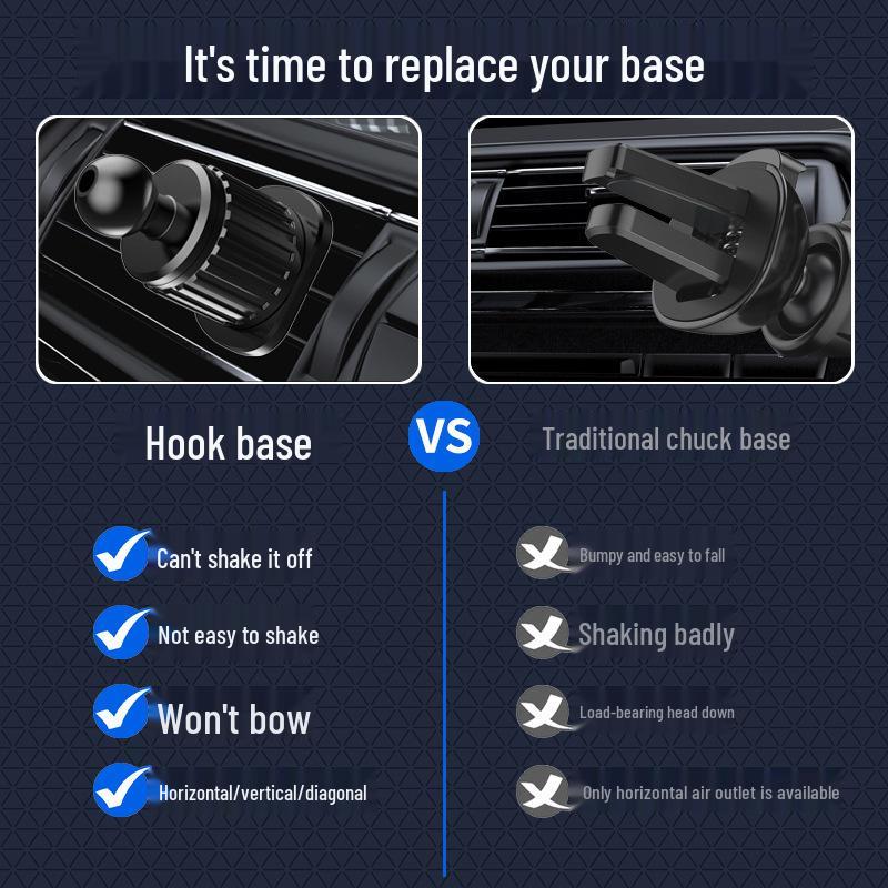 TikTok-Style Gravity Car Phone Holder for Air Vent with Logo