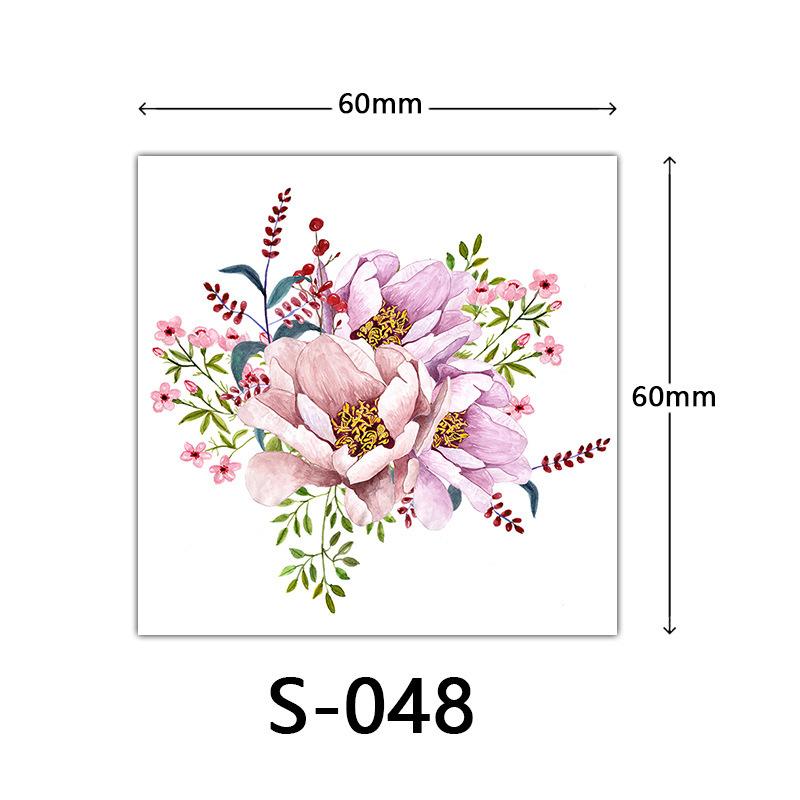 Small Flower Tattoo Stickers For Women 3d Color Tattoo Stickers Rose Lotus Butterfly Flower Tattoo 