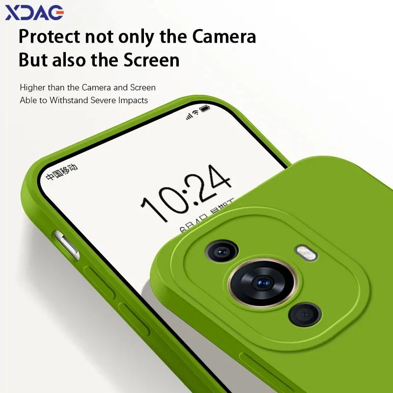 Angel Eyes Square Liquid Silicone Phone Case for Huawei Nova 11 Pro Ultra SE 360 Soft Shockproof Back Cover Nova11 11Pro 11Ultra