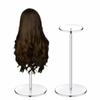 Round Hat & Wig Display Stand Acrylic Freestanding Plastic Shelf Desktop Storage Rack  Wig Showcase