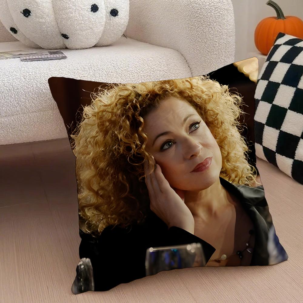 RRiver Song Cushion Cover Throw Pillow Cover Hidden Button Durable Polyester Chair Cushion