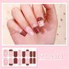 Nail Polish Sticker Self-Adhesive Nail Sticker Manicure Sticker Full Nail Wraps Waterproof Nail Strips with Nail File