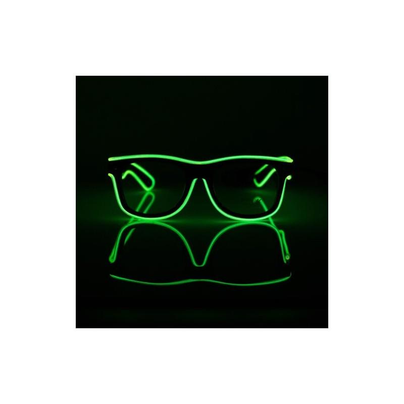 Premium Quality Led El Wire Glasses Light Up Glow Sunglasses For Dj Nightclub Parties