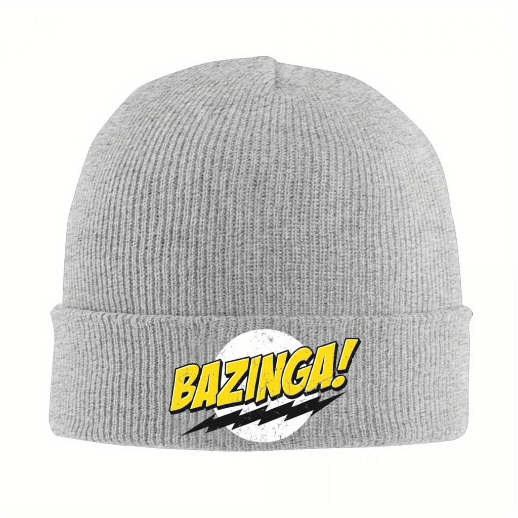 Bazinga The Big Bang Theory Knitted Hat Beanie Winter Hat Warm Fashion Sheldon Cooper Geek TBBT Caps for Men Women