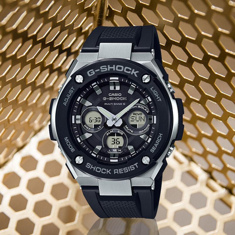 CASIO Men G-STEEL Series Black Watch GST-W300-1APR GST-W300-1APR