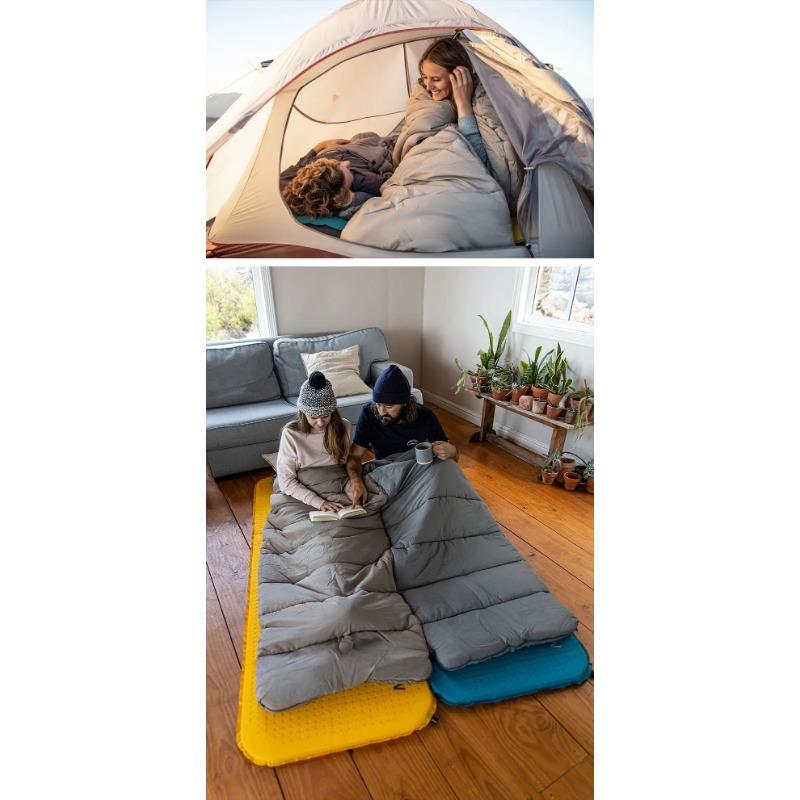 Outdoor Travel Dirty Double Sleeping Bag Camping Machine Washable Single Pair Portable Thickened  Lightweight Envelope with Hat Camping Sleeping Bag