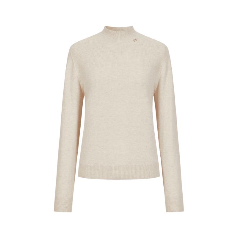 

JUZI ANNACO 100% Wool Semi-High Collar Base Knitted Sweater 2XL