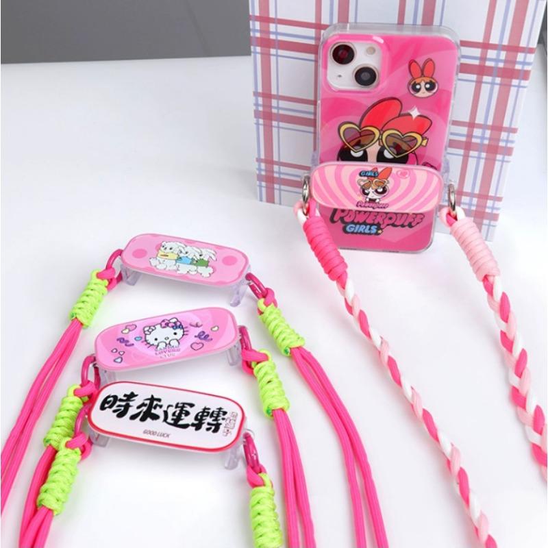 Detachable Crossbody Phone Case Clip Lanyard Cartoon Universal Anti Fall Strap