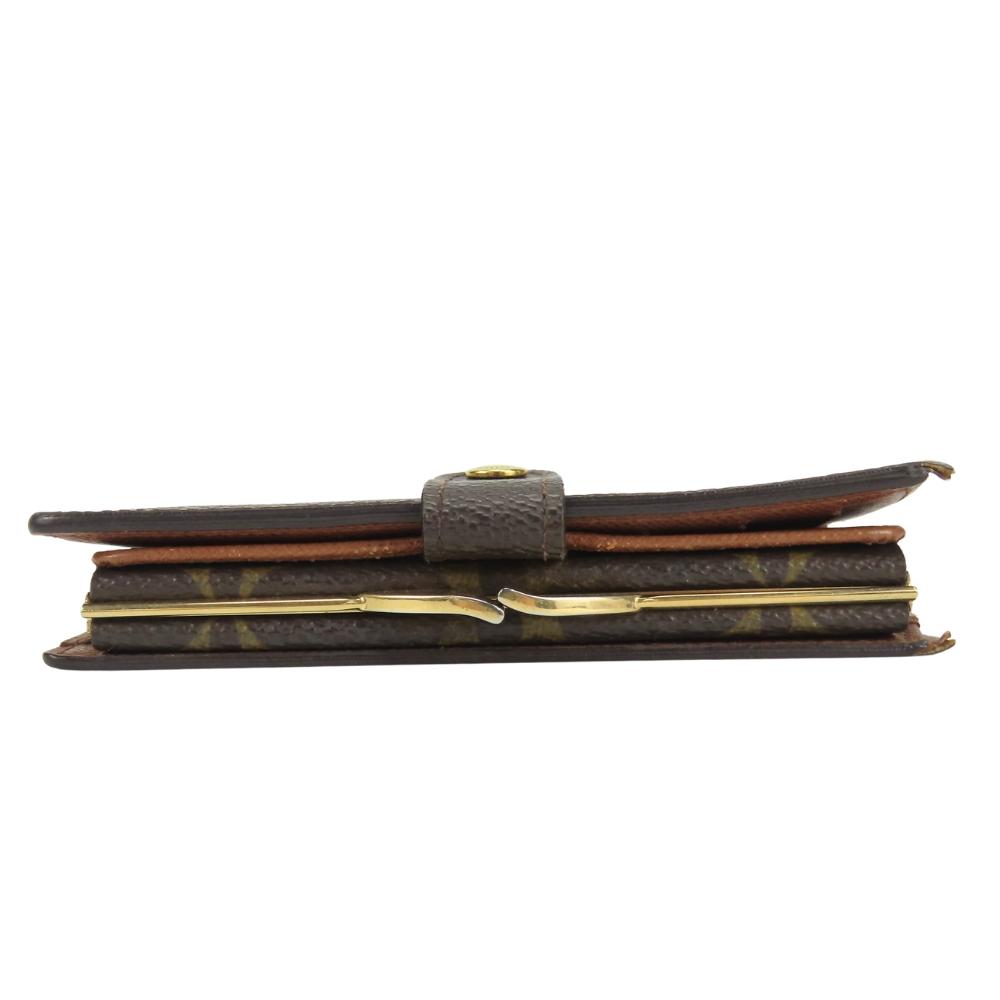 Used LOUIS VUITTON Bifold Wallet Portonet Bie Vienova M61663 Monogram Brown Gamaguchi
