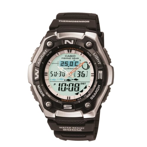 

Men s Casio AQW101-1ACFMens Sports Gear Digi Watch Moon Data, thermometer.