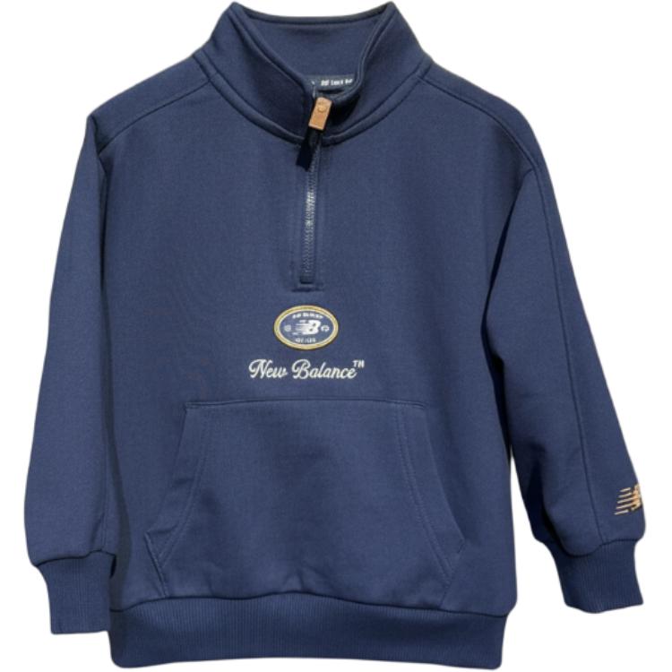New Balance Kids Sweatshirts Stand Collar Thickened 7ZG1E083-NV 110