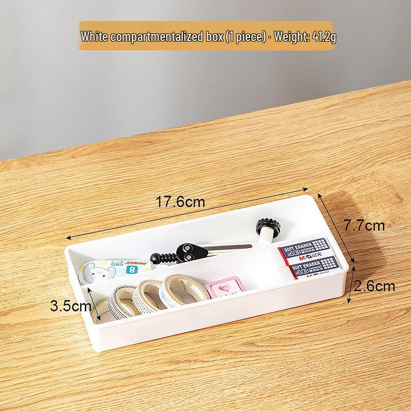 Transparent Flip-top Multi-functional Desk Organizer Box