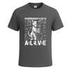 Gatto di Schrodinger vivo novità divertente t-shirt uomo regalo festa maglietta top