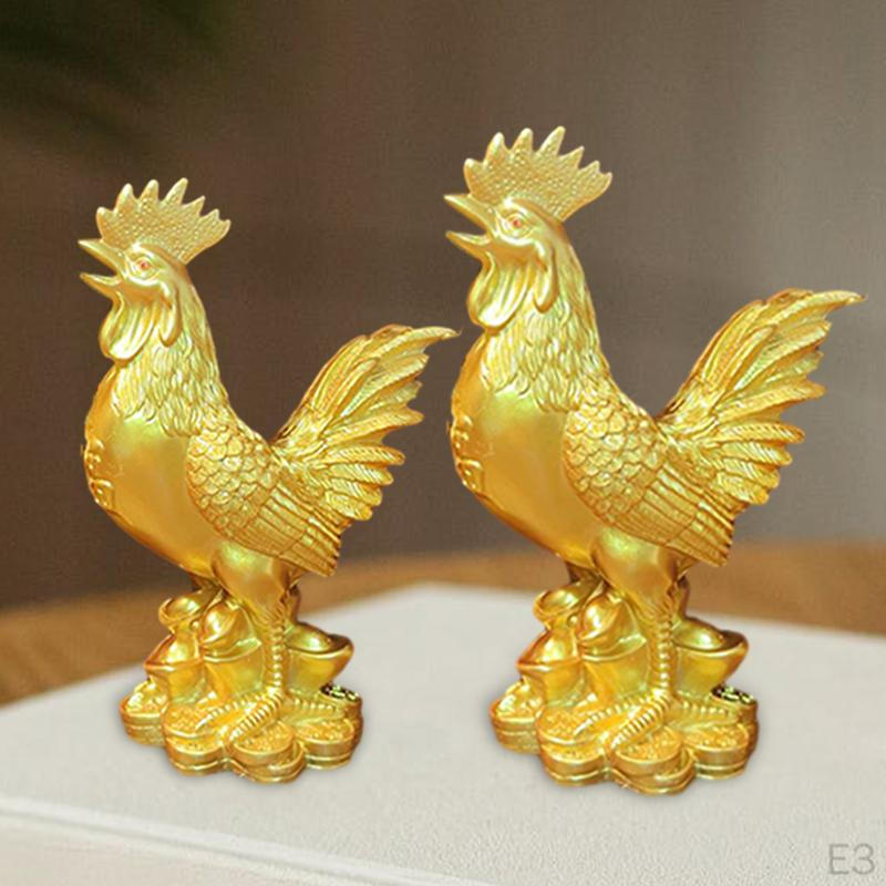 Chicken Figurine Animal Sculpture Decorative Piece for Home And Events